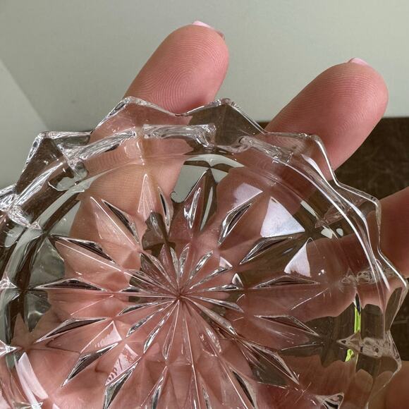 Clear Glass Cubist Cube pattern Style Replacement LID ONLY - Picture 7 of 7